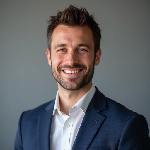 young male marketing professional headshot